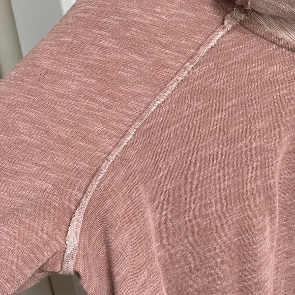 Free People Beach Cocoon Cowl Neck Oversized Pullover Small/Medium Dusty Pink - Picture 6 of 7
